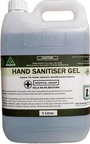 Hand Sanitiser Gel 75% Alcohol