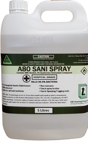 A80 SANI SPRAY Surface Sanitiser