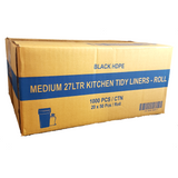 27L Kitchen Tidy Bags - Black 1000 Bags - CBC Cleaning Products Pty Ltd.