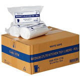 27L Kitchen Tidy Bags - White 1000 Bags - CBC Cleaning Products Pty Ltd.