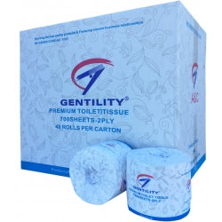 2 Ply Toilet Paper, 700 Sheet - Gentility