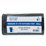 27L Kitchen Tidy Bags - Black 1000 Bags