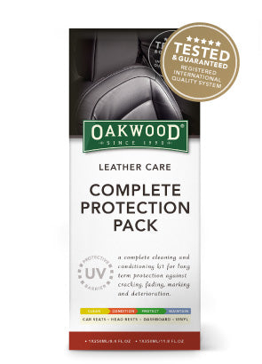 LEATHER CARE COMPLETE PROTECTION PACK FOR AUTOMOTIVE INTERIORS (WITH A ...