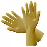 Rubber Gloves, Flocklined - Yellow - CBC Cleaning Products Pty Ltd.